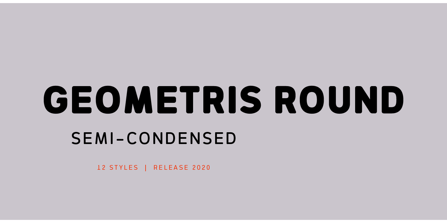 Шрифт Geometris Round